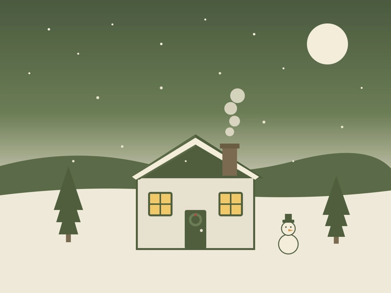 Navidad en casa rural en Ávila.