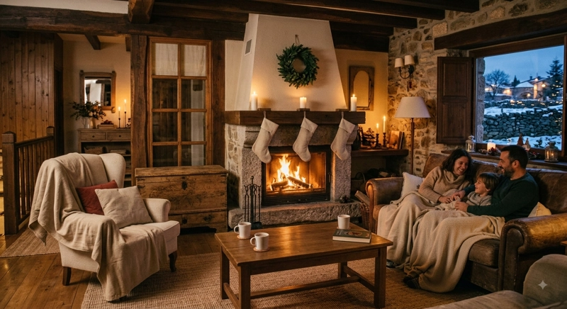Pasar la navidad en casa rural